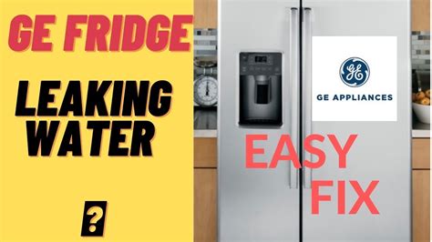 ge refrigerator leaking water|Refrigerators